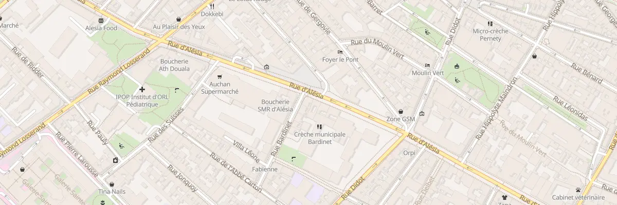 Plan du 179 Rue d’Alésia à Paris 14e Arrondissement