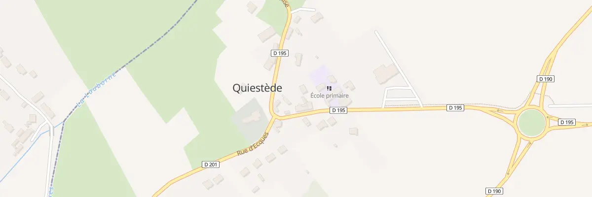 Plan du 10 Rue de l’Eglise à Quiestède
