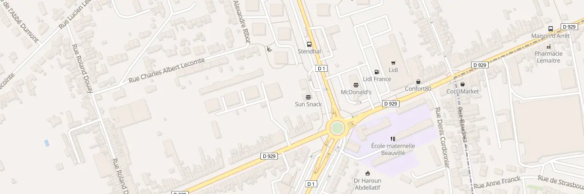 Plan du 281 Rue Léon Dupontreué à Amiens