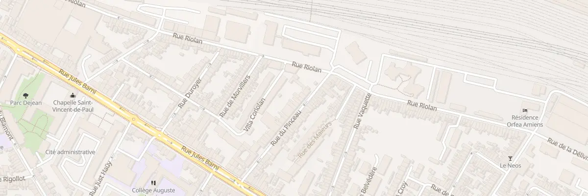 Plan du 45 Rue du Pinceau à Amiens