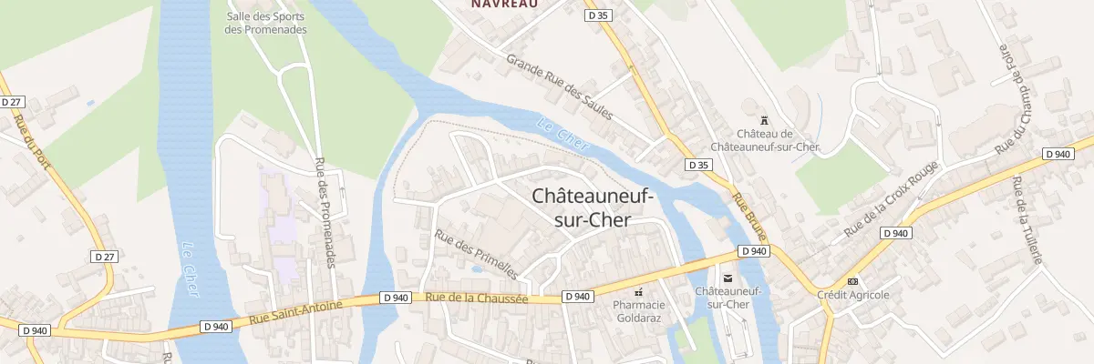 Plan du 4 Rue du Champ Bon à Châteauneuf-sur-Cher