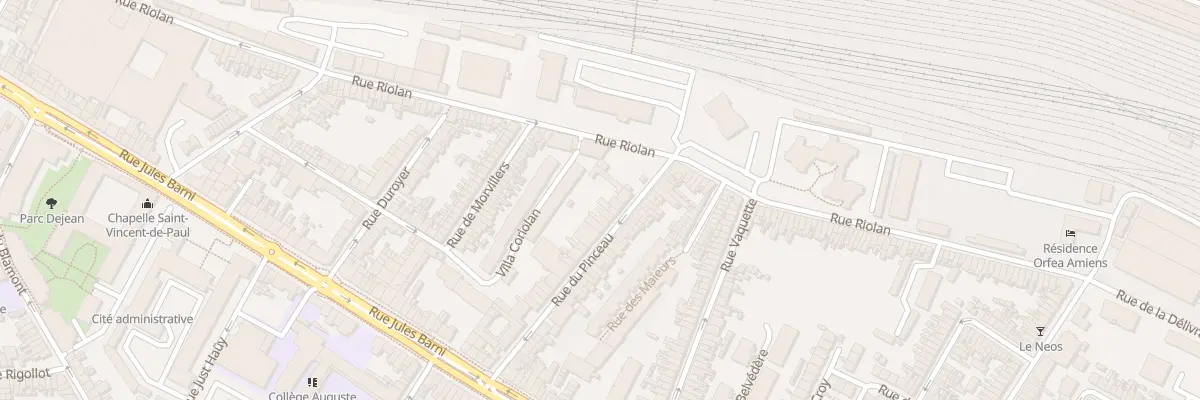 Plan du 47 Rue du Pinceau à Amiens