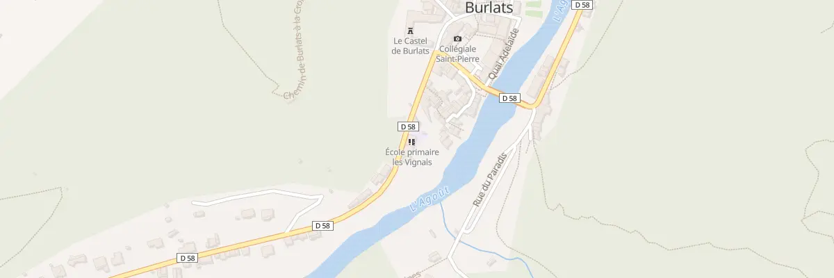 Plan du 13 Rte de Castres à Burlats