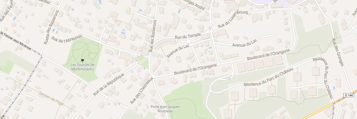 Plan du 30 Bd de l’Orangerie à Montmorency