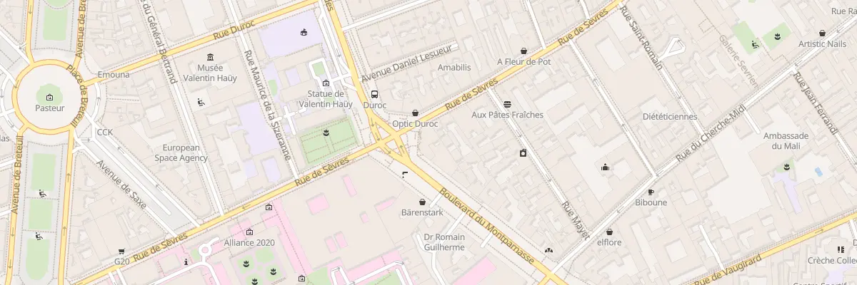 Plan du 1 Bd du Montparnasse à Paris 7e Arrondissement