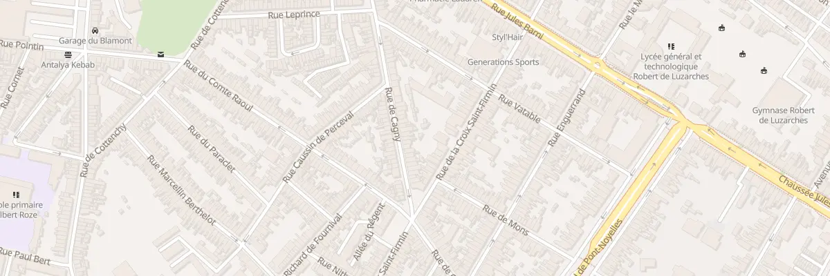 Plan du 83 Rue de Cagny à Amiens