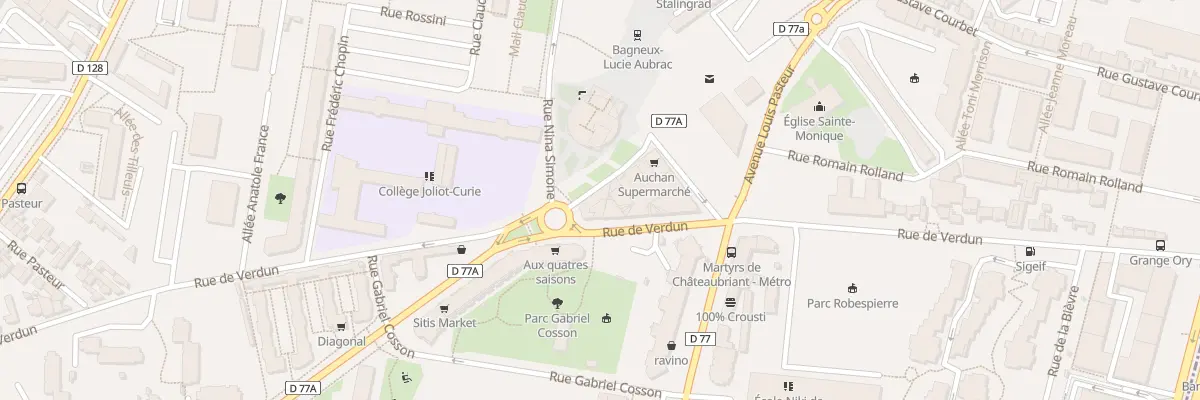 Plan du 4 Pl Lucie Aubrac à Bagneux