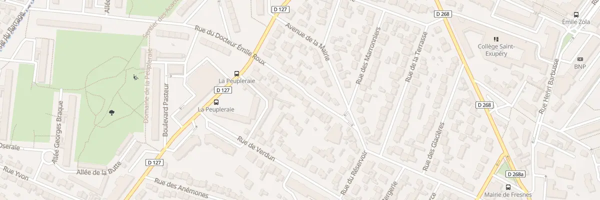 Plan du 13 Rue du Doct Emile Roux à Fresnes