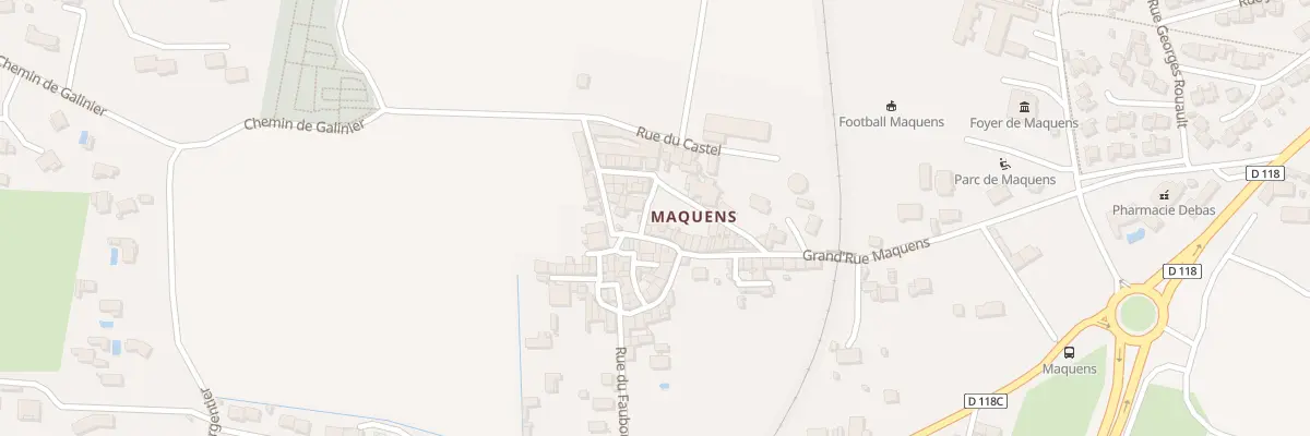 Plan du 17 Grand Rue Maquens à Carcassonne