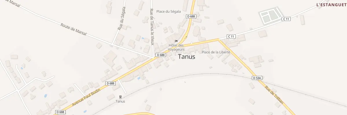 Plan du 8 Av Paul Bodin à Tanus