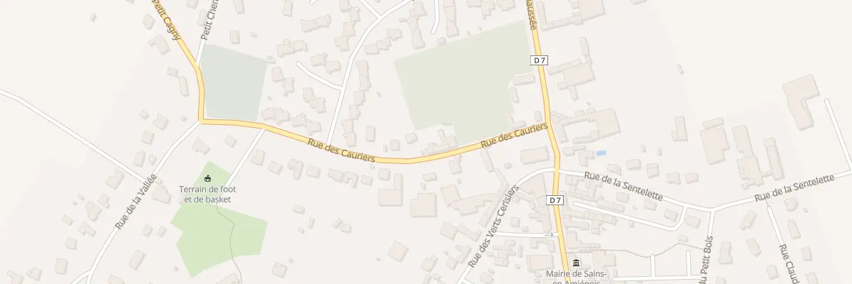 Plan du 8 Rue des Cauriers à Sains-en-Amiénois