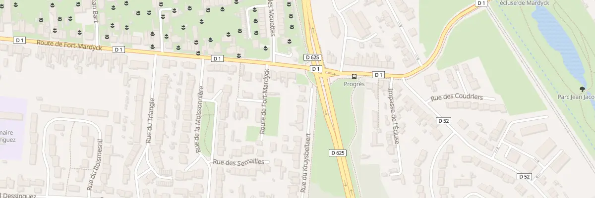 Plan du 967 Rue du Kruysbellaert à Dunkerque
