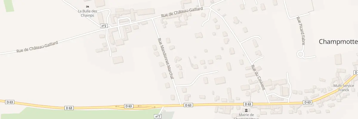 Plan du 6 Rue Mandonnet Marchal à Champmotteux