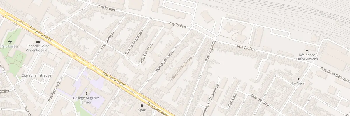 Plan du 40 Rue du Pinceau à Amiens