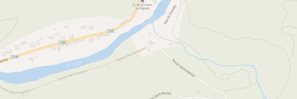 Plan du 6026 Travers de Saint Martial à Burlats