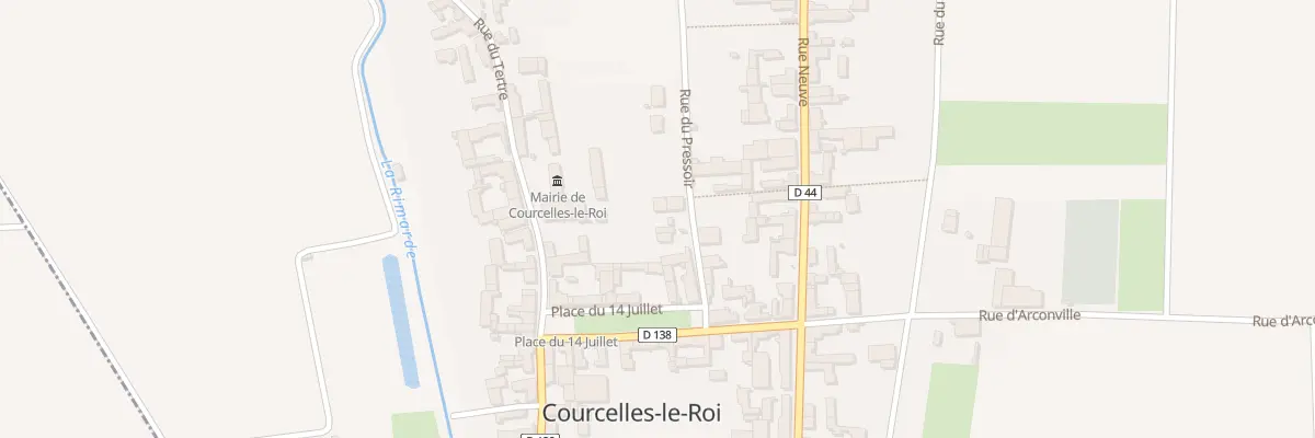 Plan du 3 Rue du Pressoir à Courcelles-le-Roi