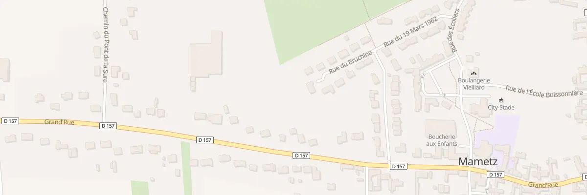 Plan du 92 Gr Grand Rue à Mametz