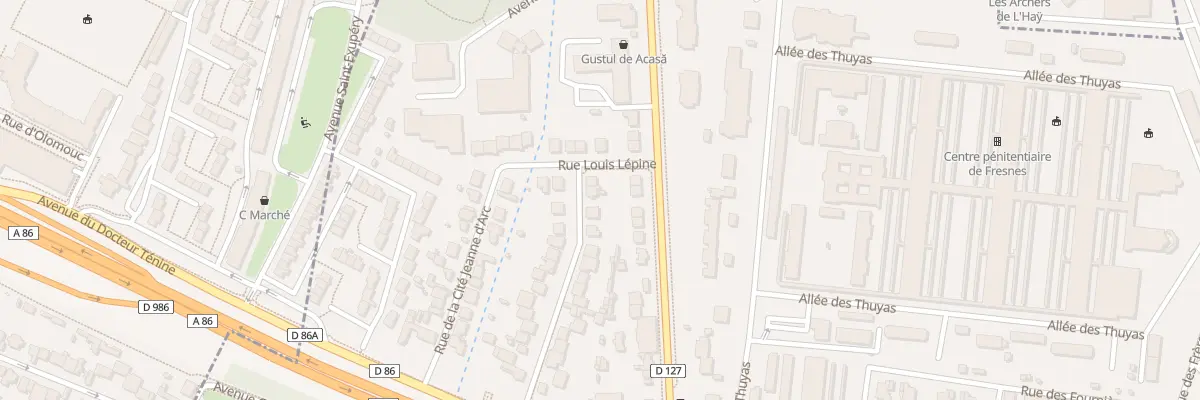 Plan du 36 Rue du Professeur Bergonie à Fresnes