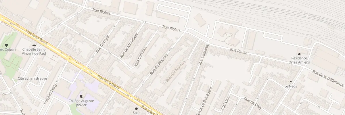 Plan du 46 Rue du Pinceau à Amiens