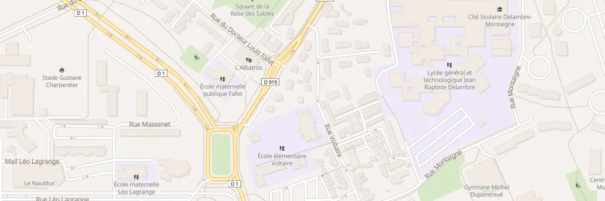 Plan du 127 Rue Voltaire à Amiens