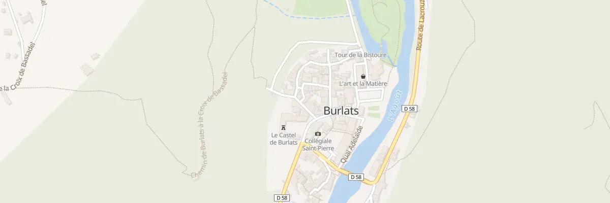 Plan du 2 Rue du Four à Burlats