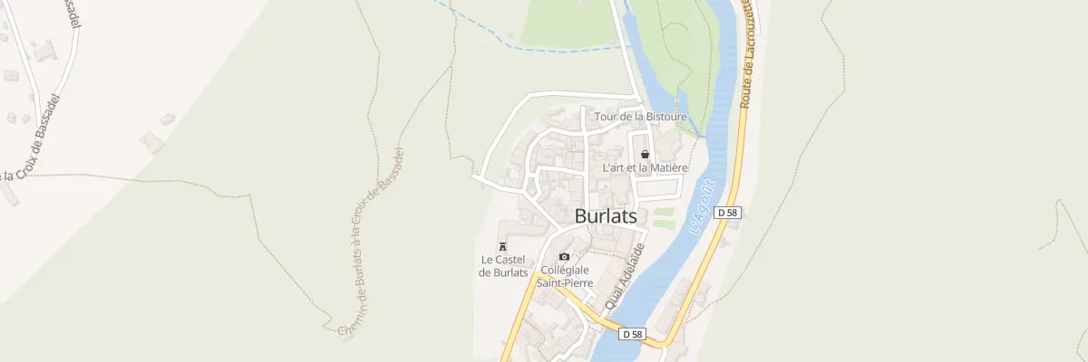 Plan du 6 Rue du Four à Burlats