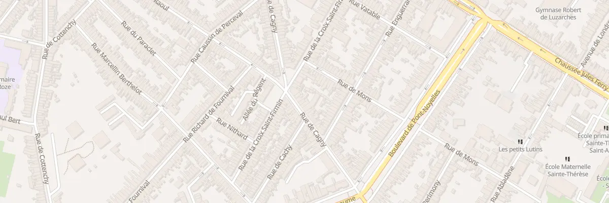 Plan du 115 Rue de Cagny à Amiens