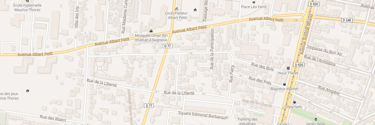 Plan du 1 Sen du Bas des Buttes à Bagneux