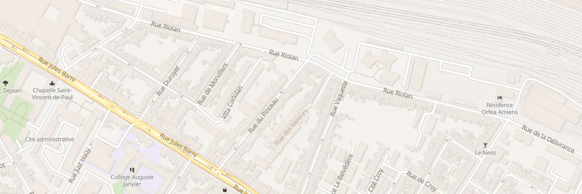 Plan du 52 Rue du Pinceau à Amiens