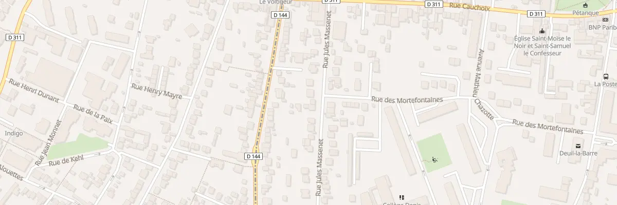 Plan du 28 Rue Massenet à Deuil-la-Barre