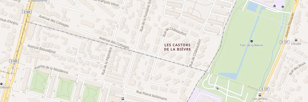 Plan du 80 Rue de Chateaufort à Bourg-la-Reine
