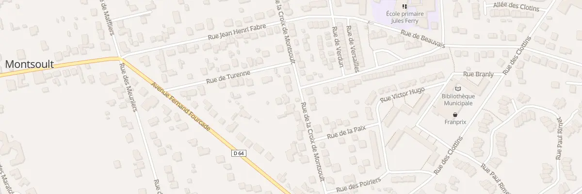 Plan du 23 Rue de la Croix de Montsoult à Montsoult