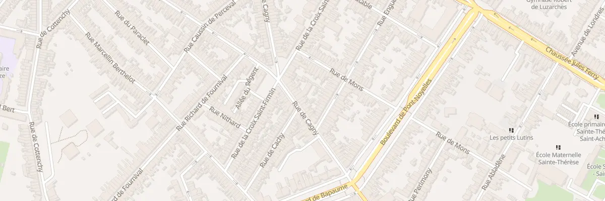 Plan du 121 Rue de Cagny à Amiens