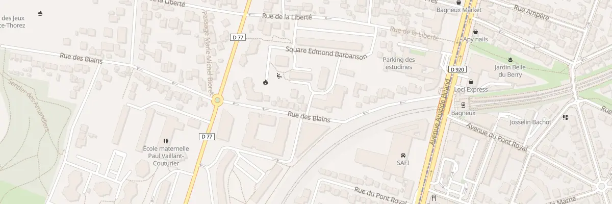 Plan du 151 Rue des Blains à Bagneux
