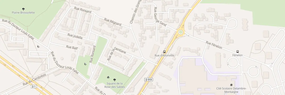Plan du 33 Rue d’Allonville à Amiens
