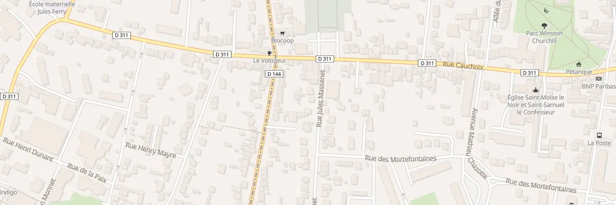 Plan du 10 Rue Massenet à Deuil-la-Barre