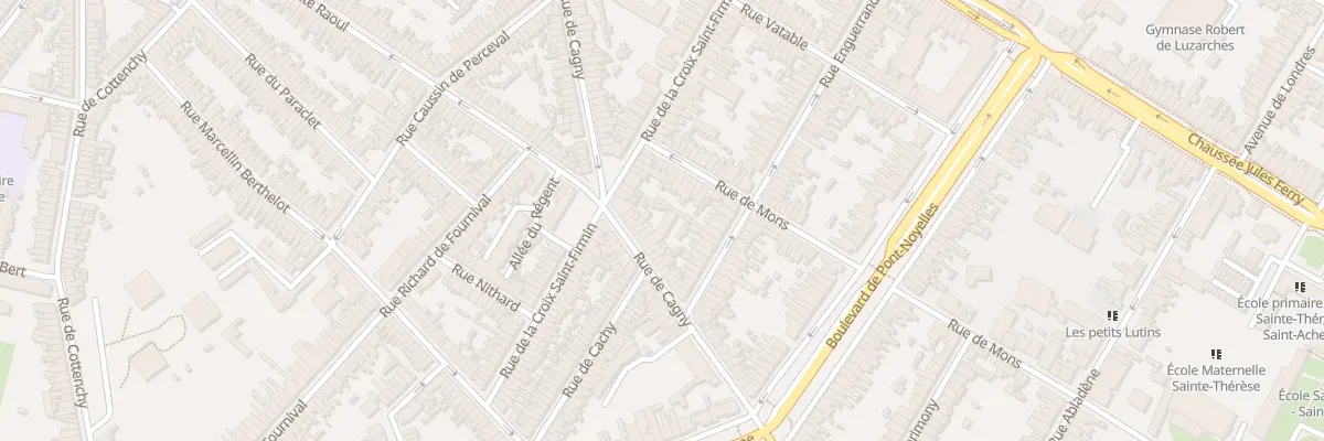 Plan du 117 Rue de Cagny à Amiens