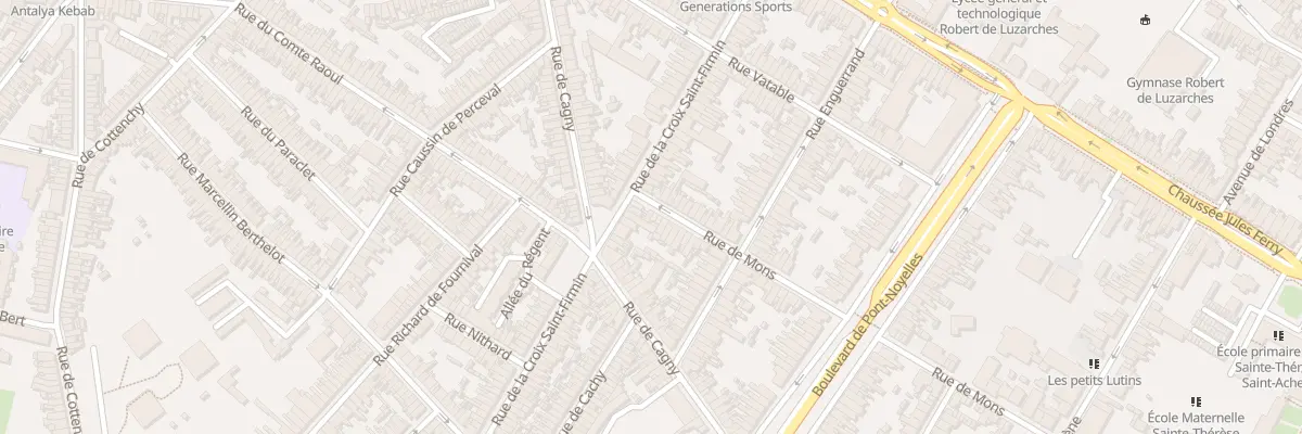 Plan du 4 Rue de Mons à Amiens