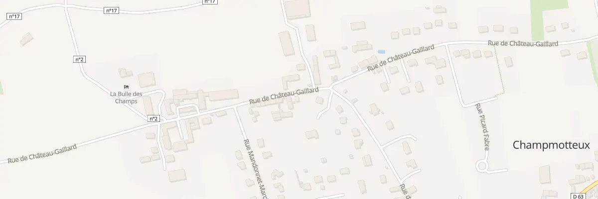 Plan du 14 Rue du Chateau Gaillard à Champmotteux