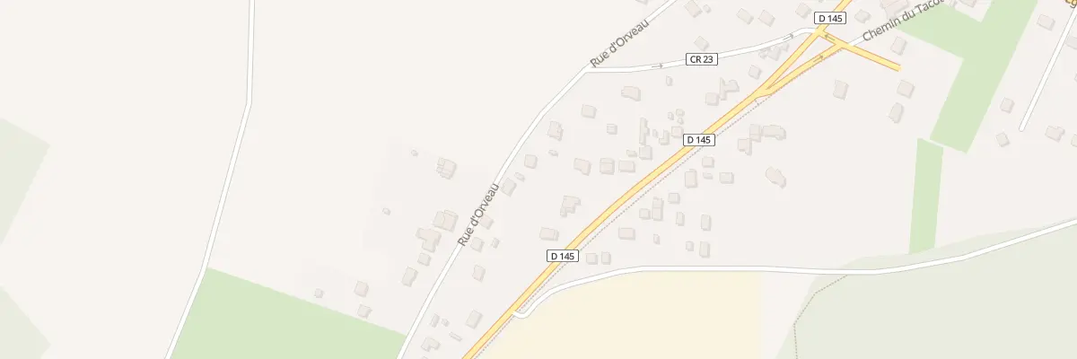 Plan du 25T Rue d’Orveau à D’Huison-Longueville
