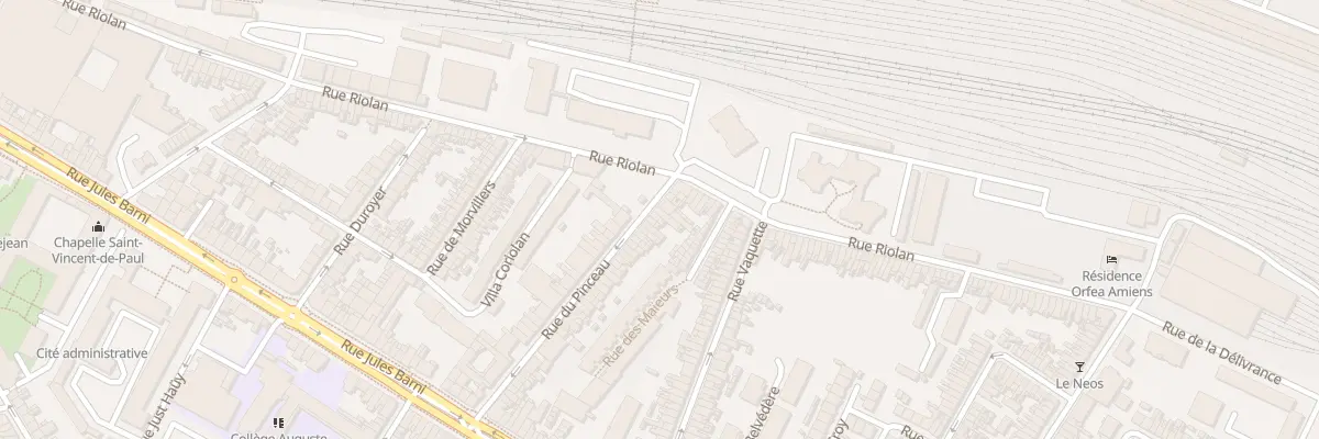 Plan du 66 Rue du Pinceau à Amiens