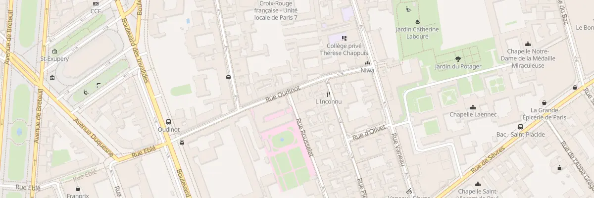 Plan du 1 Rue Rousselet à Paris 7e Arrondissement