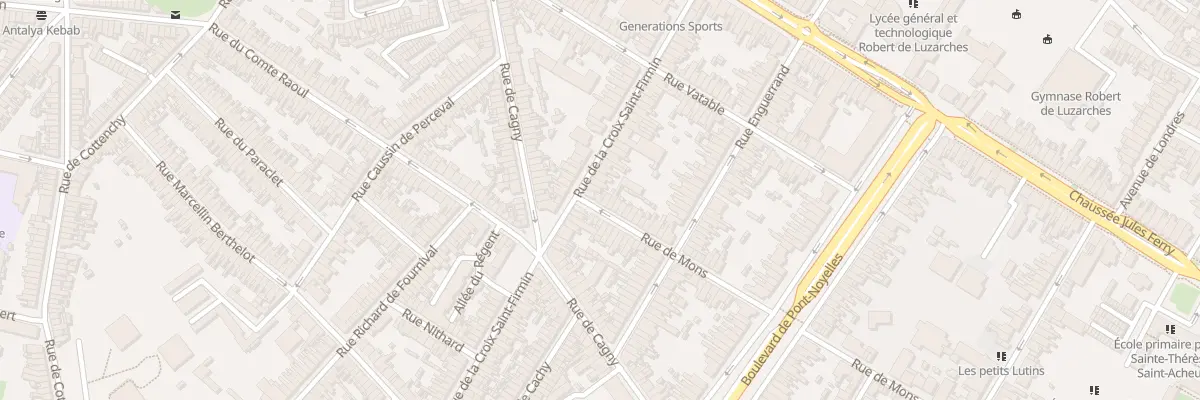 Plan du 3 Rue de Mons à Amiens