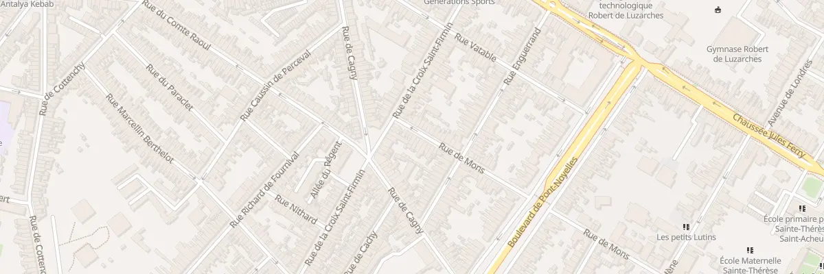 Plan du 8 Rue de Mons à Amiens