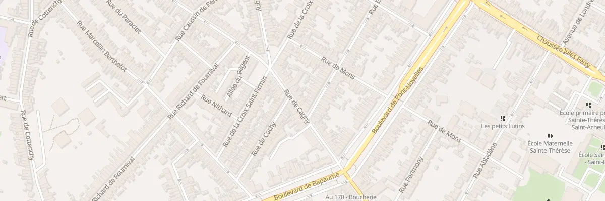 Plan du 129 Rue de Cagny à Amiens