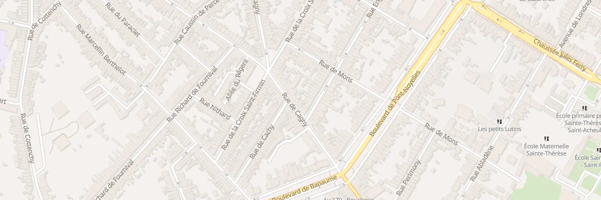 Plan du 127 Rue de Cagny à Amiens