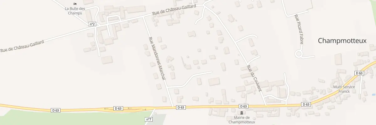 Plan du 1 Imp des Courtilles à Champmotteux