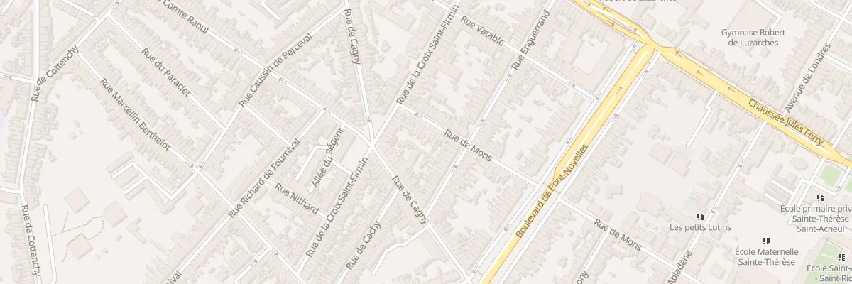 Plan du 16 Rue de Mons à Amiens
