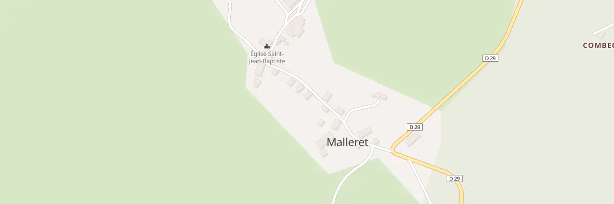 Plan du 9 Le Bourg à Malleret