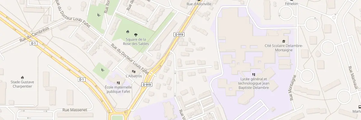 Plan du 140 Rue Voltaire à Amiens